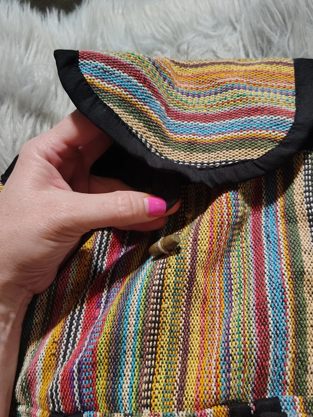 Matty M Backpack Ethnic Bag Adult Size Backpack Hippie Handwoven Artisan Boho
